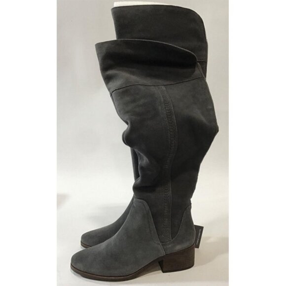 Vince Camuto Kochelda 2 Over The Knee Boot  sz 8 Wide Calf Graystone Verona - Picture 3 of 13